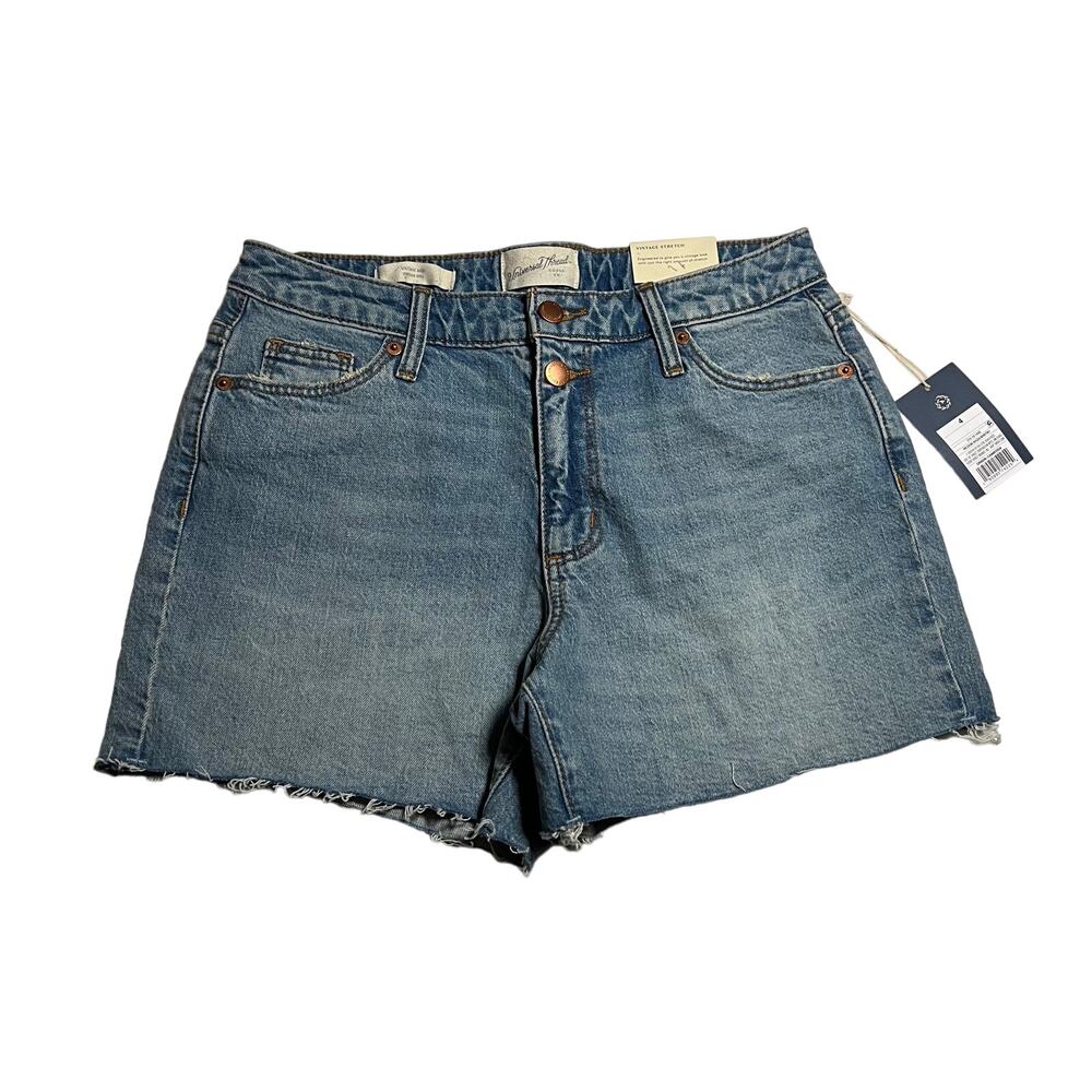 Universal Thread Vintage Midi Stretch Shorts Raw Hem Size 4 NEW Festival Rodeo